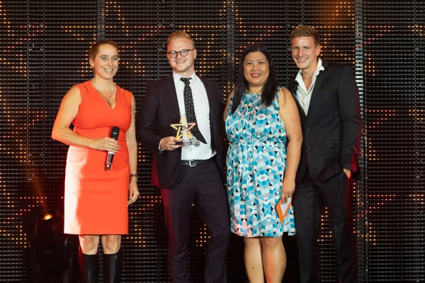 CTI Digital collecting Big Chip Award