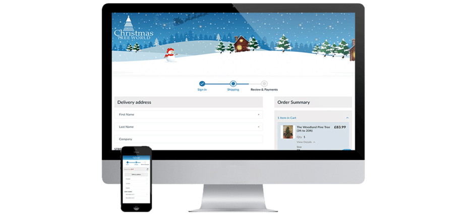 Christmas world case study mockup