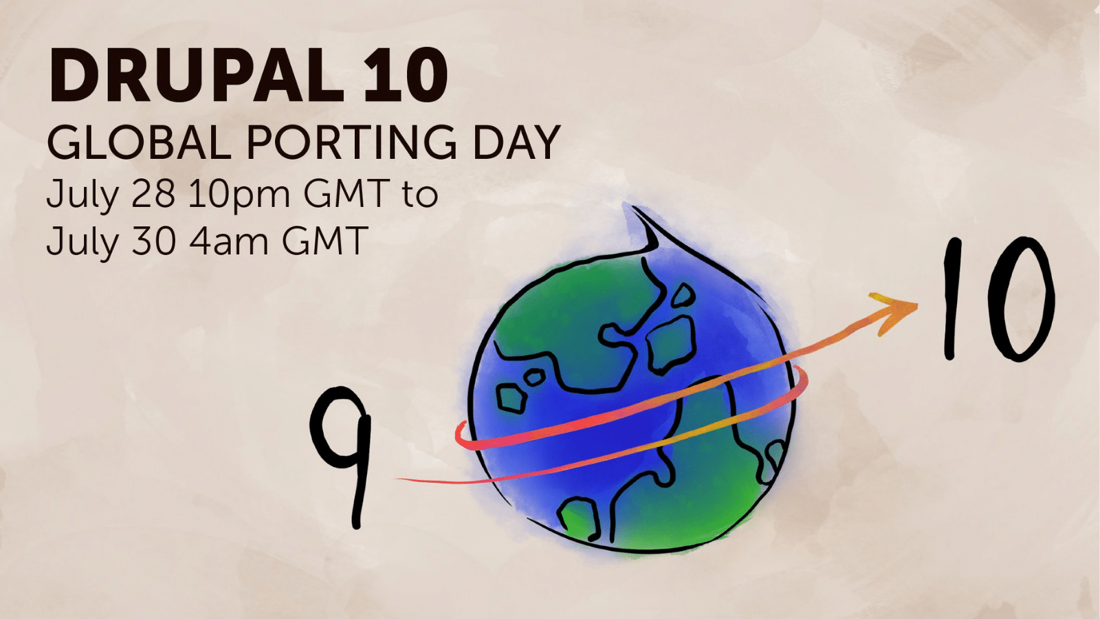 Drupal 10 Global Porting Day - credit to @aaroningots