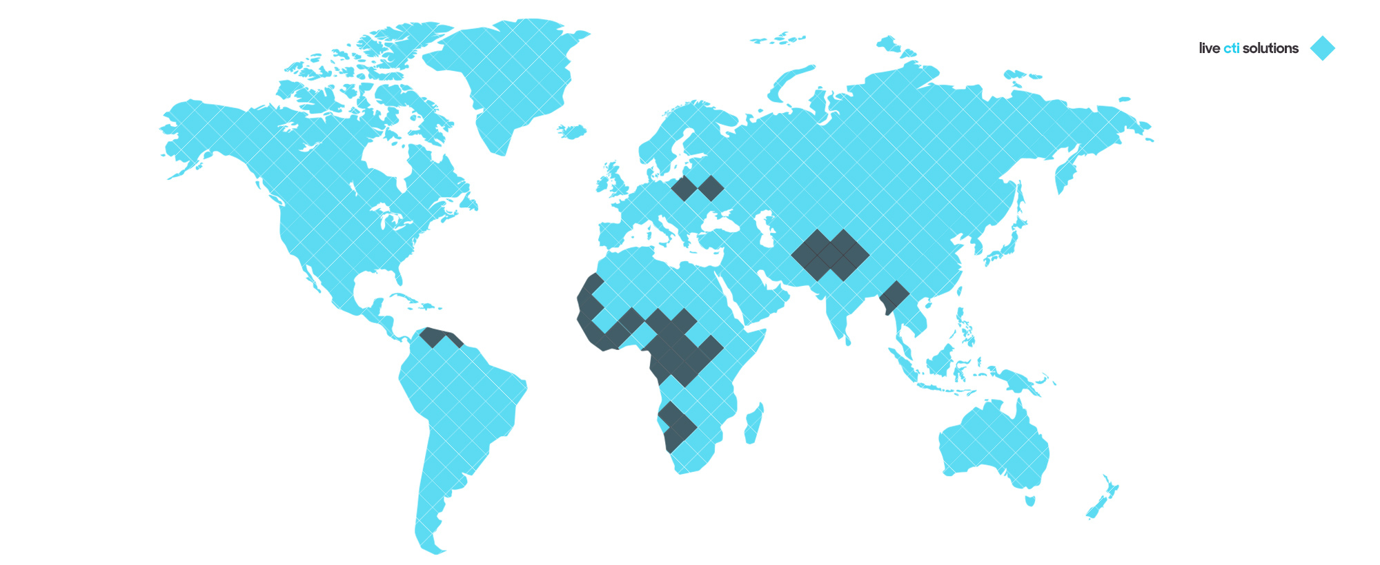 Live CTI Solutions - World Map