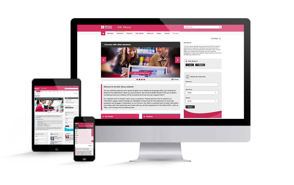 British Council EAL Nexus website
