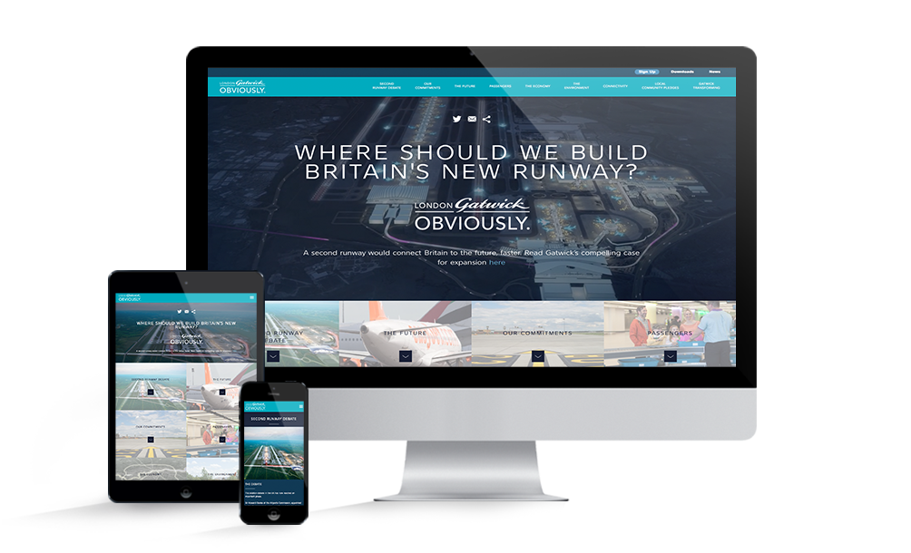 London Gatwick Obviously website