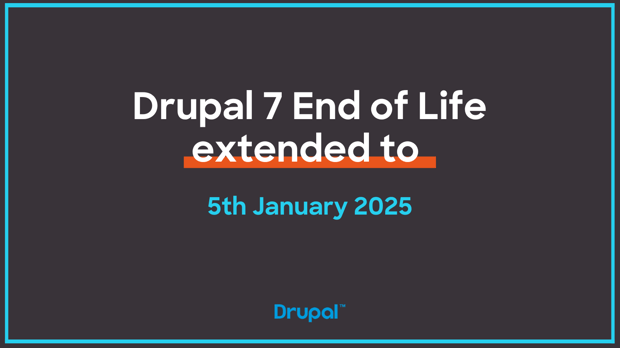 Drupal 7 End of Life Date Extended to 5 January 2025