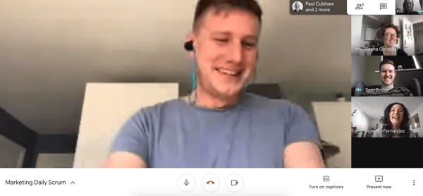 CTI group call on Google Hangouts