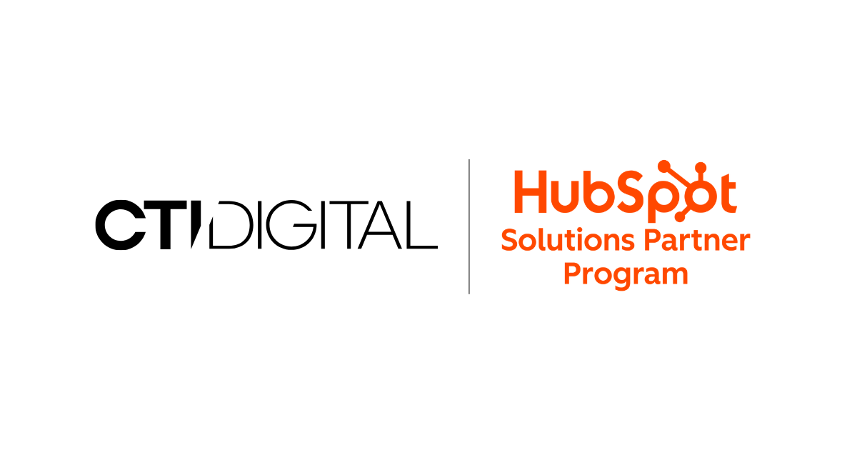 CTI Digital and HubSpot Solutions Partner Program logos