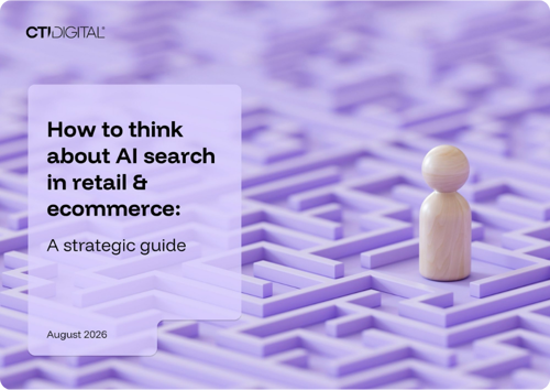 Report cover - How to think about AI search in retail & ecommerce